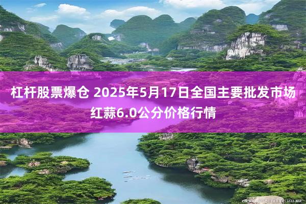 杠杆股票爆仓 2025年5月17日全国主要批发市场红蒜6.0公分价格行情