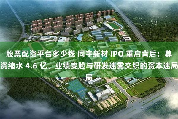 股票配资平台多少钱 同宇新材 IPO 重启背后：募资缩水 4.6 亿、业绩变脸与研发迷雾交织的资本迷局