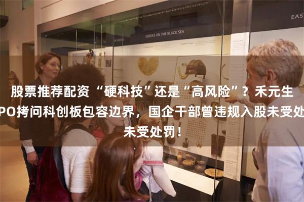 股票推荐配资 “硬科技”还是“高风险”？禾元生物IPO拷问科创板包容边界，国企干部曾违规入股未受处罚！