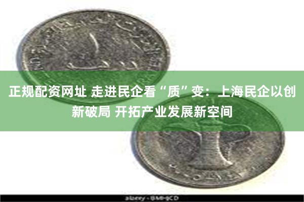 正规配资网址 走进民企看“质”变：上海民企以创新破局 开拓产业发展新空间